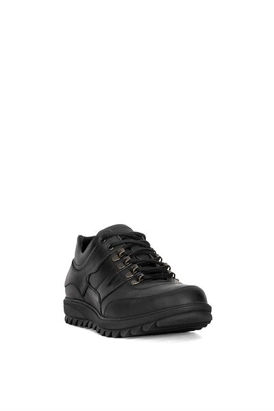 Ayakkabı Fuarı Elit Sldrp5152 - Men's Black Genuine Leather Casual Shoes