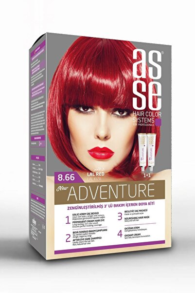 asse Adventure Set Saç Boyası No:8.66 Lal Kızıl