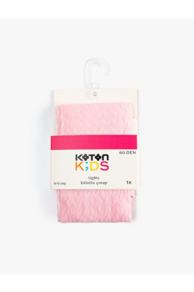 Koton Geometrisch gemusterte Strumpfhose mit einer Dichte von 60