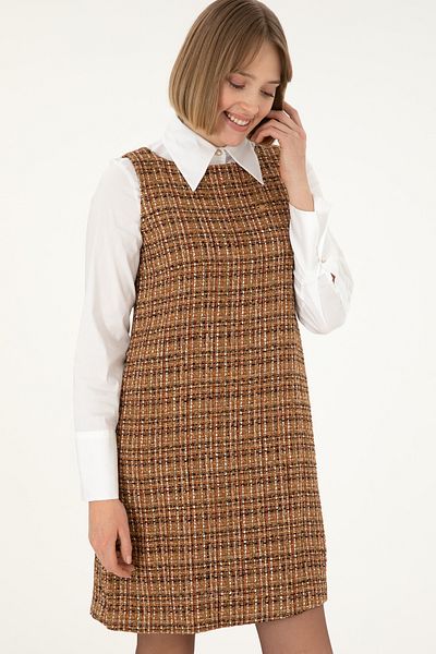 U.S. Polo Assn. Women's Coconut Mini Length Woven Dress 50290360-Vr153