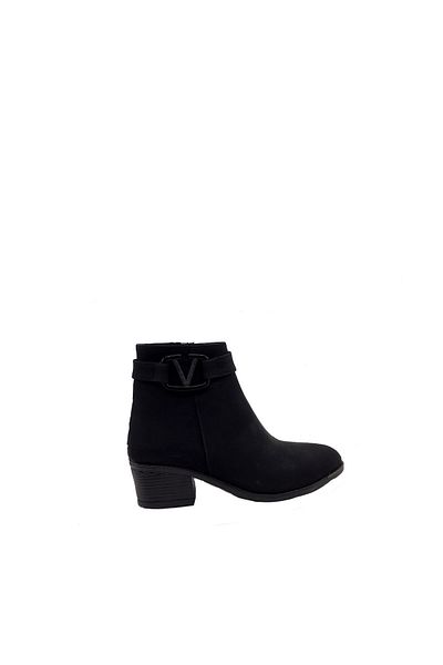 AYAKKABIMOOD Shoesmood Cc 5 cm Μαύρες Σμαραγδένιες Μπότες με τακούνι