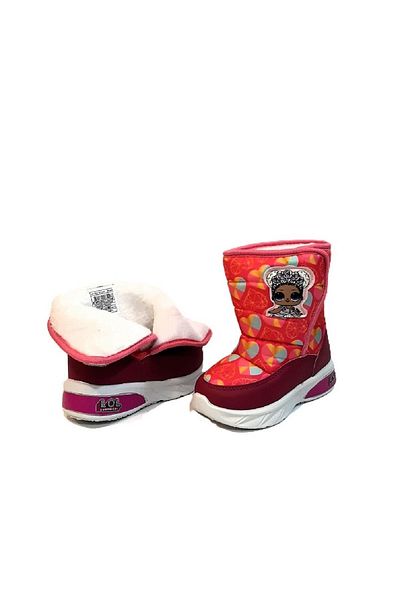 LOL Royha Pink Velcro Fur Girl's Snow Boots
