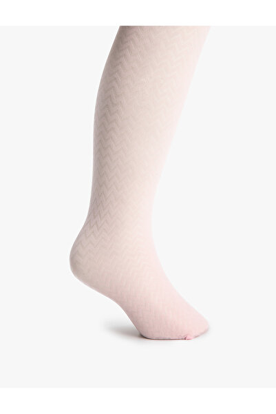 Koton Geometrisch gemusterte Strumpfhose mit einer Dichte von 60