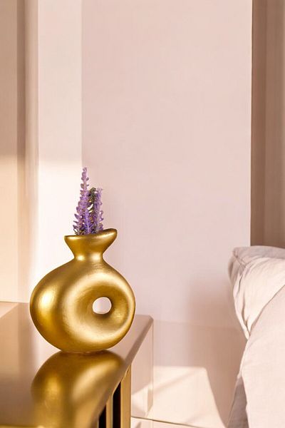Evene Gold Colored Small Vase - Table Top and Home Decoration Model 33