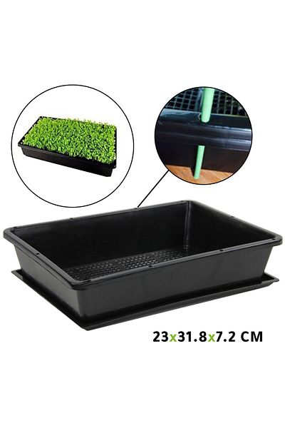 Generic Planting plastic container with plate J-1304