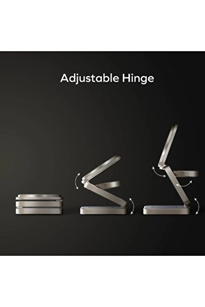 Momax Q2.Mag 3'ü 1 Arada Katlanabilir Qi2 15W Manyetik Kablosuz Şarj Standı