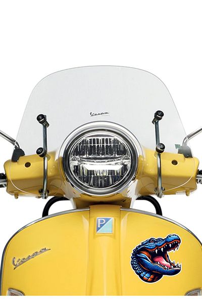 MegaSticker Autocolant crocodil albastru sălbatic 13x11 cm - mașină, motocicletă, cască, laptop, sticlă