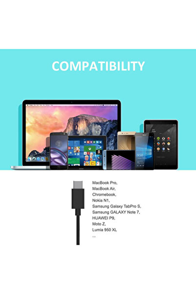 Omars Usb Type-c Şarj Ve Data Kablosu - 90cm