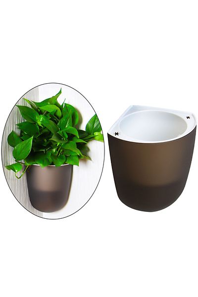 Generic Planting auto watering pot wall mounted gray K07 1.5L