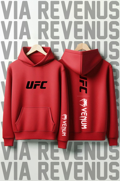 Vordevia Hanorac cu glugă imprimat față și spate UFC