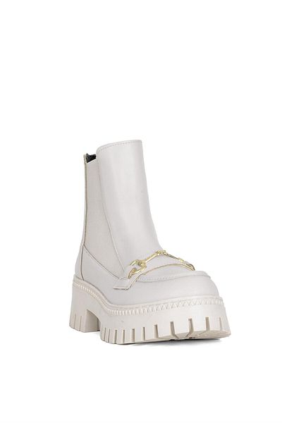 Ayakkabı Fuarı Elit Btnlp01C - Women's Cream Chelsea Boots