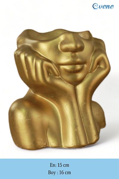 Evene Small Vase - Table Top and Home Decoration, Gold Color Model 28