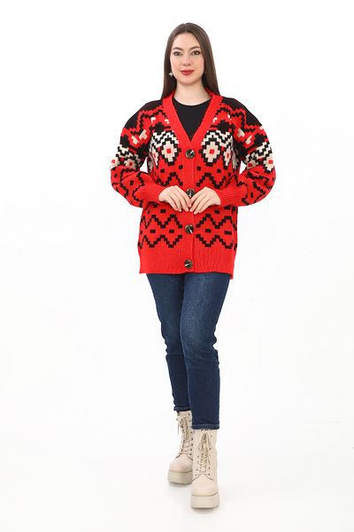 sportiness Knitted Detailed Button Cardigan