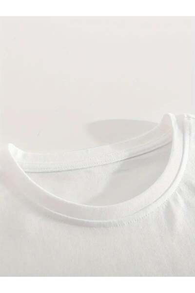 Touz Moda I am Strong Unisex Довгорукава біла футболка