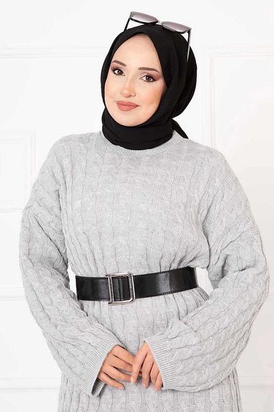 EBRUTESETTÜR HAIR BRAIDED KNITWEAR DRESS