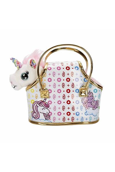 Sunman Cutekins Plush Unicorn Lou Lou - Carry Bag