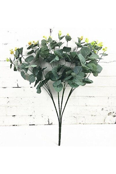 Nettenevime Yapay Çiçek Okaliptus Demet Yeşil Aradal Garnitür Eucalyptus
