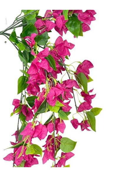 Nettenevime Yapay Çiçek Fuşya Begonvil Çiçeği 8Dallı 70cm Sarkan Çiçek
