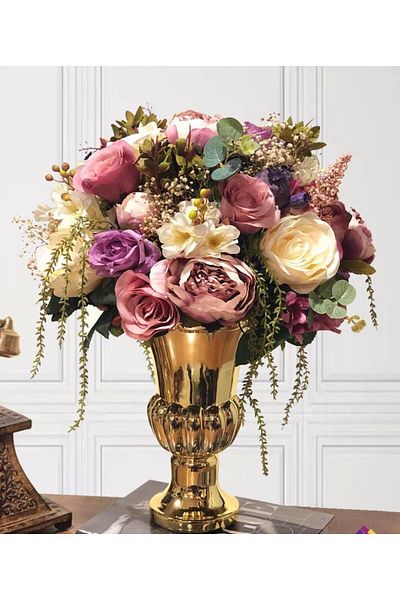 Nettenevime Girl's Wishing Glass Vase - Artificial Floral Organize Engagement Flower