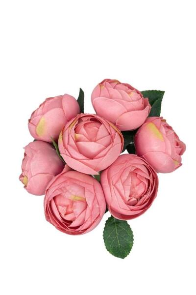 Nettenevime Yapay Çiçek 10lu Pembe Şakayık Demeti Erengül Gelin Buketi Çiçeği