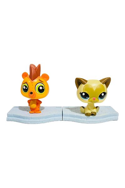 Little Pet Shop Littlest Pets Shop Mini Toy 2 Pcs with Stand
