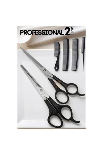 Easy Tedarik Professional 6.5 inch Steel Scissors Set - TransForMacion Barber Intermediate