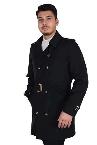 Cengiz İnler Erkek Kruvaze Trençkot