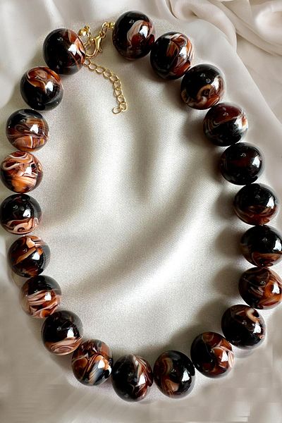 New Obsessions Women's Necklace with Big Beads - 20mm Beads