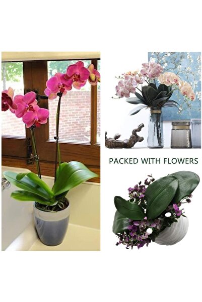 Nettenevime Yapay Çiçek Orkide Yaprağı Doğal Görünüm