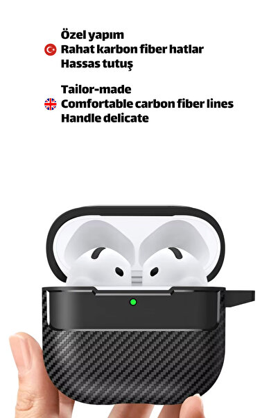 EWEC 4. Nesil Uyumlu Karbon Fiber Hybrid Polymer Technology Premium Kulaklık Kılıfı