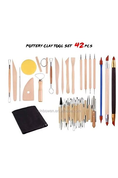 Uni Welte Modelaj ve seramik Başlangıç Seti aletleri 42 li set