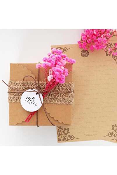 Nettenevime 10lu Set Kuru Çiçek Doğal PEMBE KOYU Cipso Şoklanmış Bozulmaz