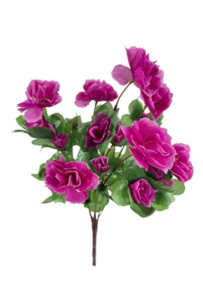 Nettenevime Yapay Çiçek Mor Açelya Demeti 7 Dallı 33*20cm