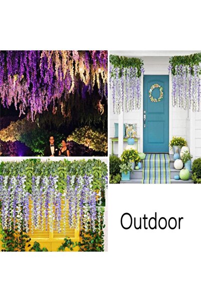 Nettenevime Sarkan Yapay Çiçek Akasya Pembe 80 Cm 3 Sarkan Dallı 12 Adet Bağ