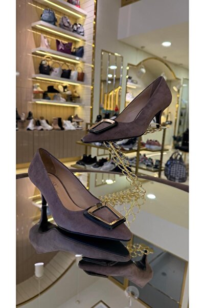 DUYGUSHOESBAG أحذية نسائية بكعب من الجلد الطبيعي