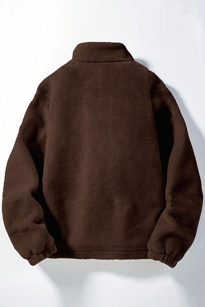 GHASSY CO. Ghassy Co. Ανδρικό φούτερ Alaska Regular βελούδινο Sherpa Winter Full Zip Fleece