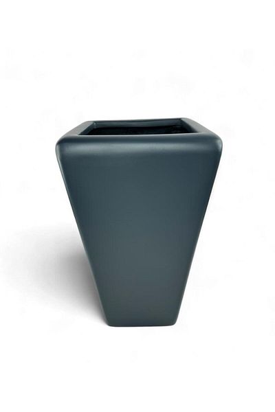 Nettenevime Anthracite Fiber Glass Conical Vase - 30*30*50cm Decorative Flower Pot