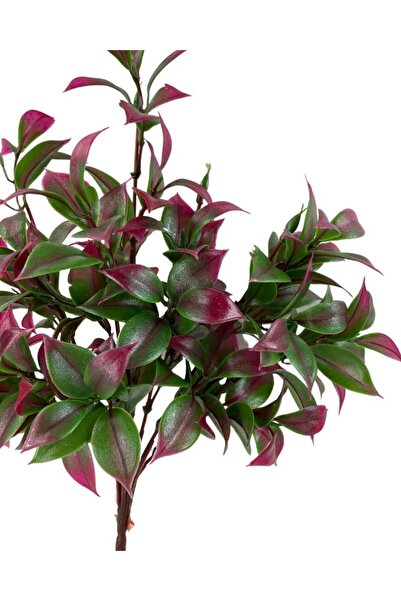 Nettenevime Artificial Flower Burgundy Green Lemon Leaf Bunch Boxwood Bunch Garnish Aradal Decorative Artificial Plant