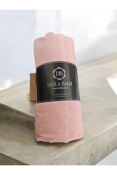 DANLA BALDİ Double Cotton Economical Fitted Elastic Sheet Set