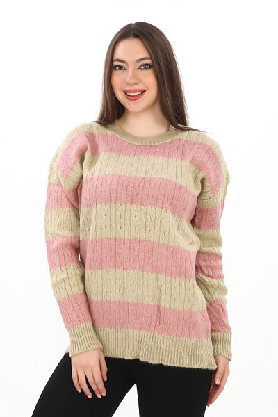 sportiness Pulover tricotat cu textura moale, tricotat supradimensionat