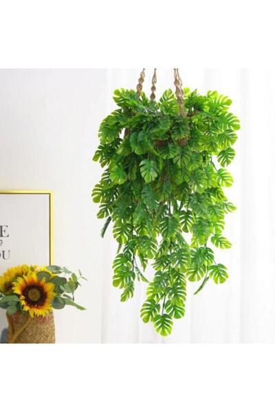 Nettenevime Yapay Çiçek Sarkan Monstera Devetabanı 5 Dallı 70cm