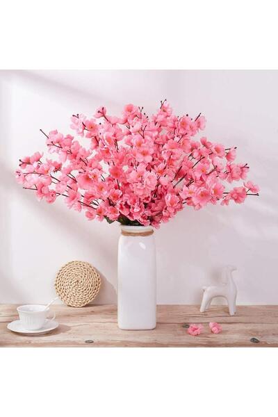 Nettenevime Yapay Çiçek Bahardalı Japon Kiraz Çiçeği 9 Dallı 40cm Pambe Açık