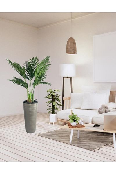 Nettenevime Τεχνητό Areka Palm Tree Gold Beach Τεχνητό δέντρο σε βάζο 150cm 10 Φύλλα