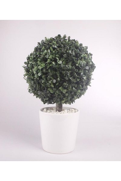 Nettenevime Τεχνητό Πυξάρι Μπάλα Μονό Μπάλα 20x35cm με Κεραμική γλάστρα