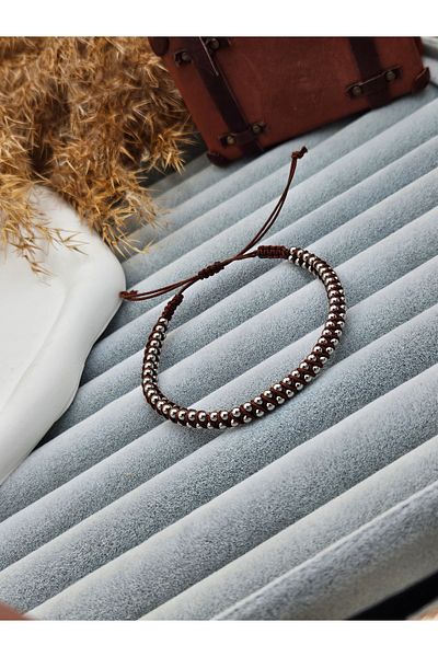 AURA Men's Steel Bulk Macrame Bracelet