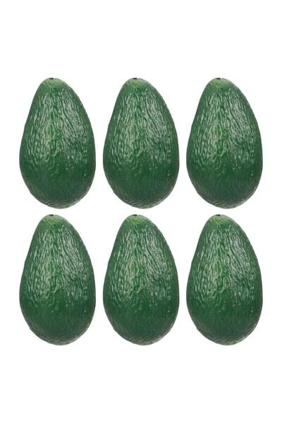 Nettenevime Yapay Meyve Avokado Fake Fruit 6 Lı Paket