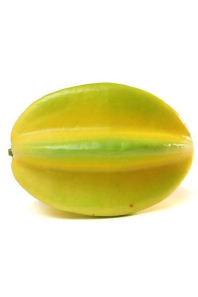 Nettenevime Yapay Meyve Carambole Star Fruit Yapay Yıldız Meyvesi Sarı 1adet