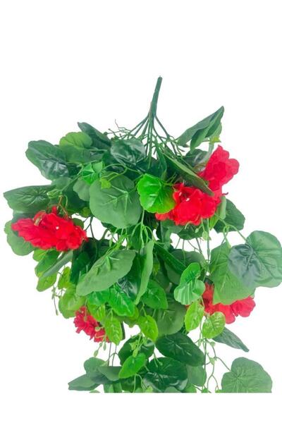 Nettenevime Yapay Çiçek Sarkan Sardunya 80cm Canlı Kırmızı