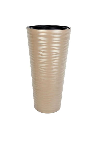 Nettenevime Gold Colored 5.5 Liter Tall Flower Pot Vase - 30*57cm