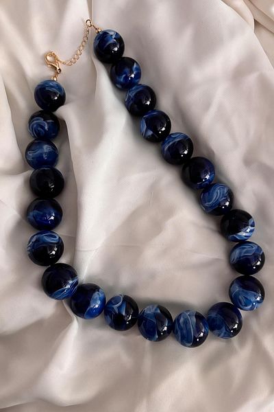 New Obsessions Women's Necklace with Big Beads - 20mm Beads